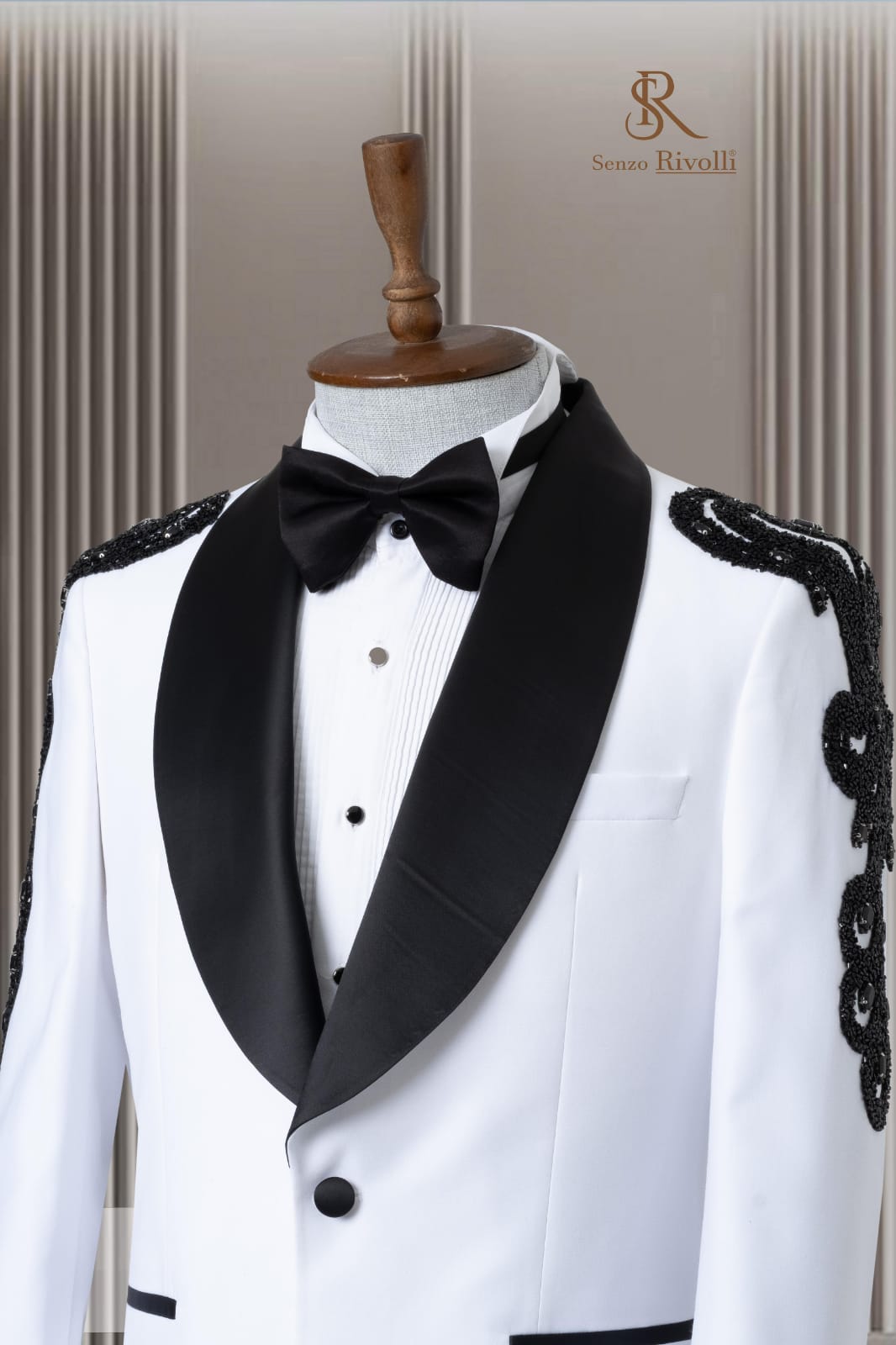 Costume Blanc Mariage Luxury