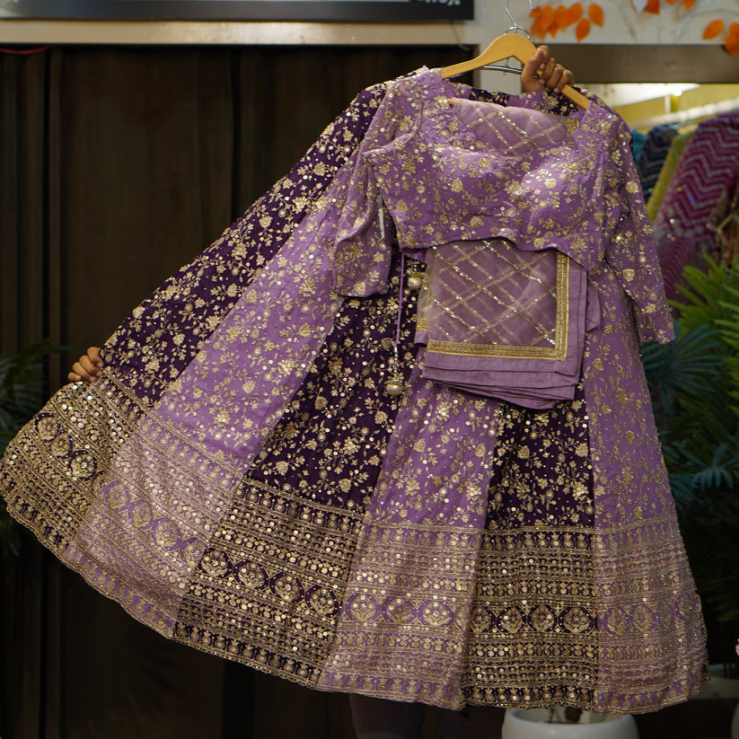 Lehenga Violet Bollywood