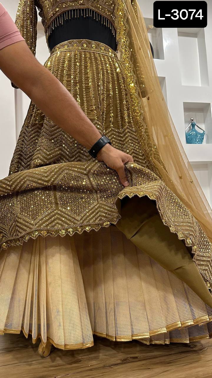 Lehenga Doré Luxury