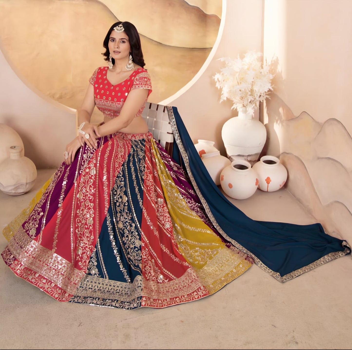 Lehenga Multicolores Luxury