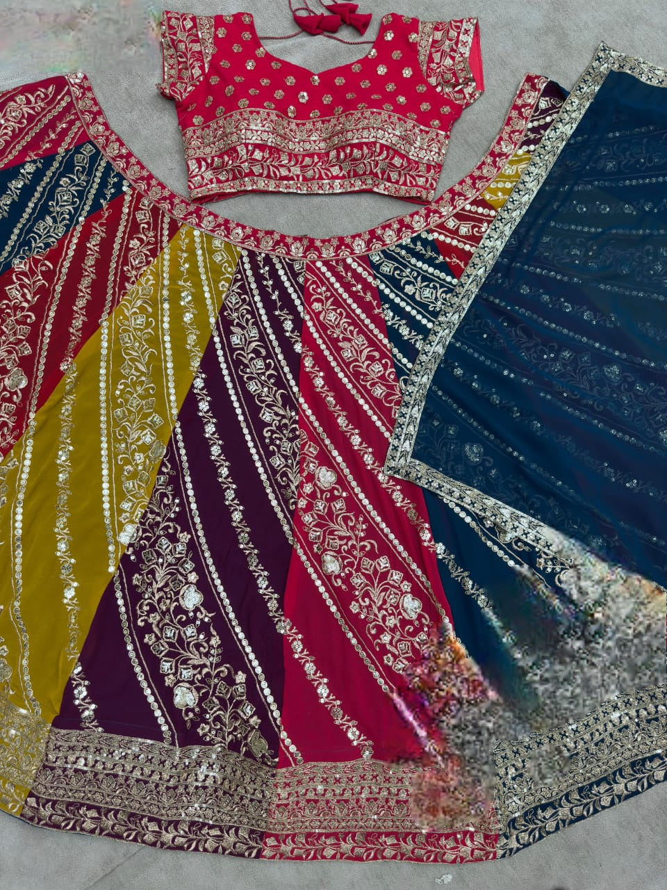 Lehenga Multicolores Luxury