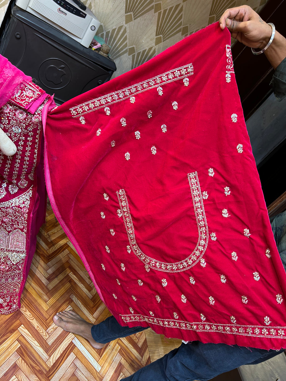 Lehenga Choli Rouge Bordeaux Luxury