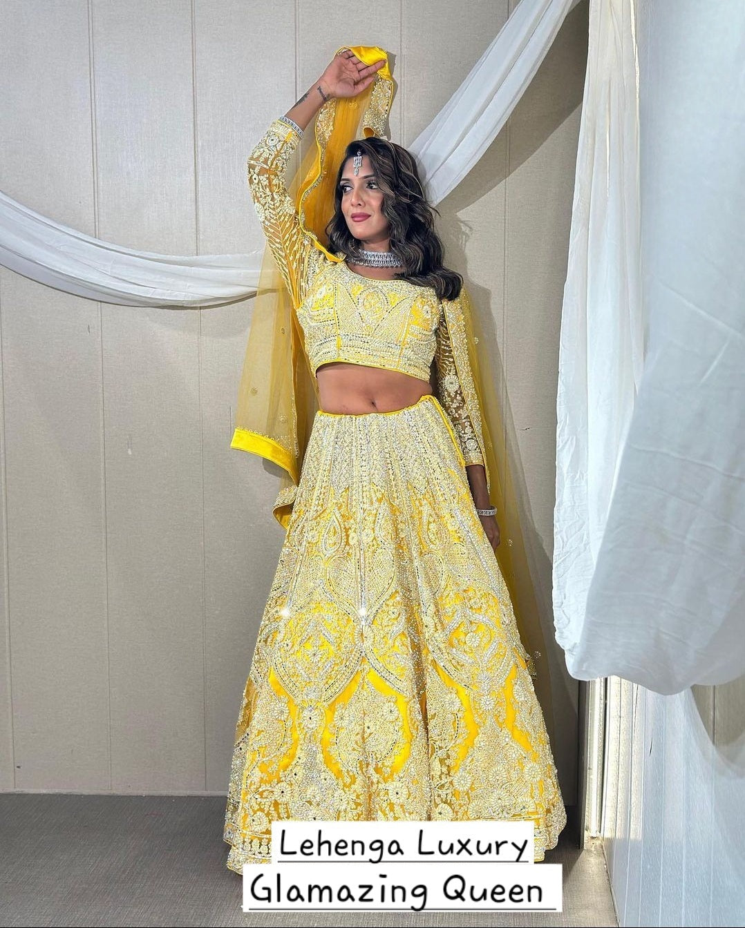 Lehenga Jaune Luxury