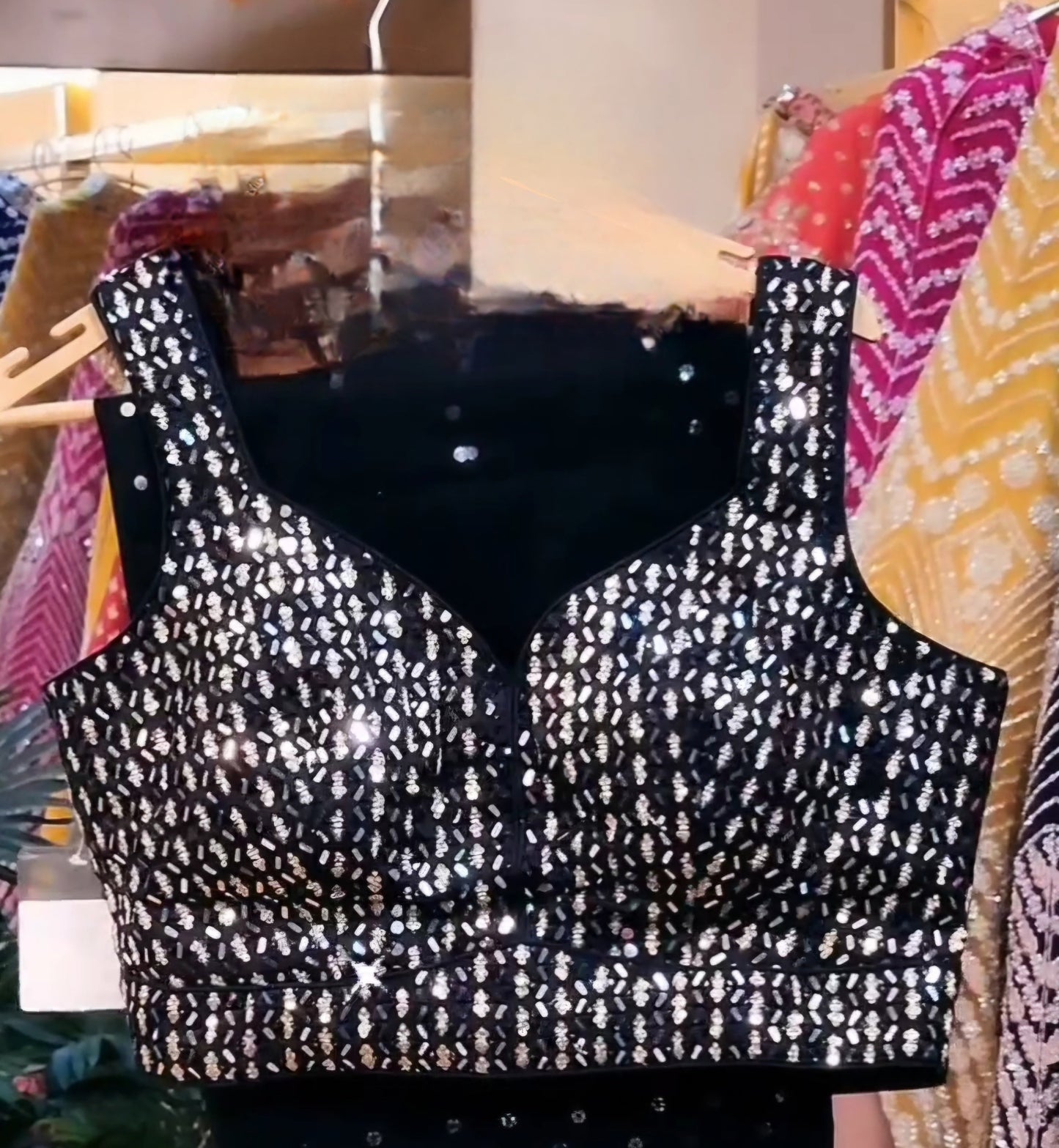Lehenga Black Sparkling