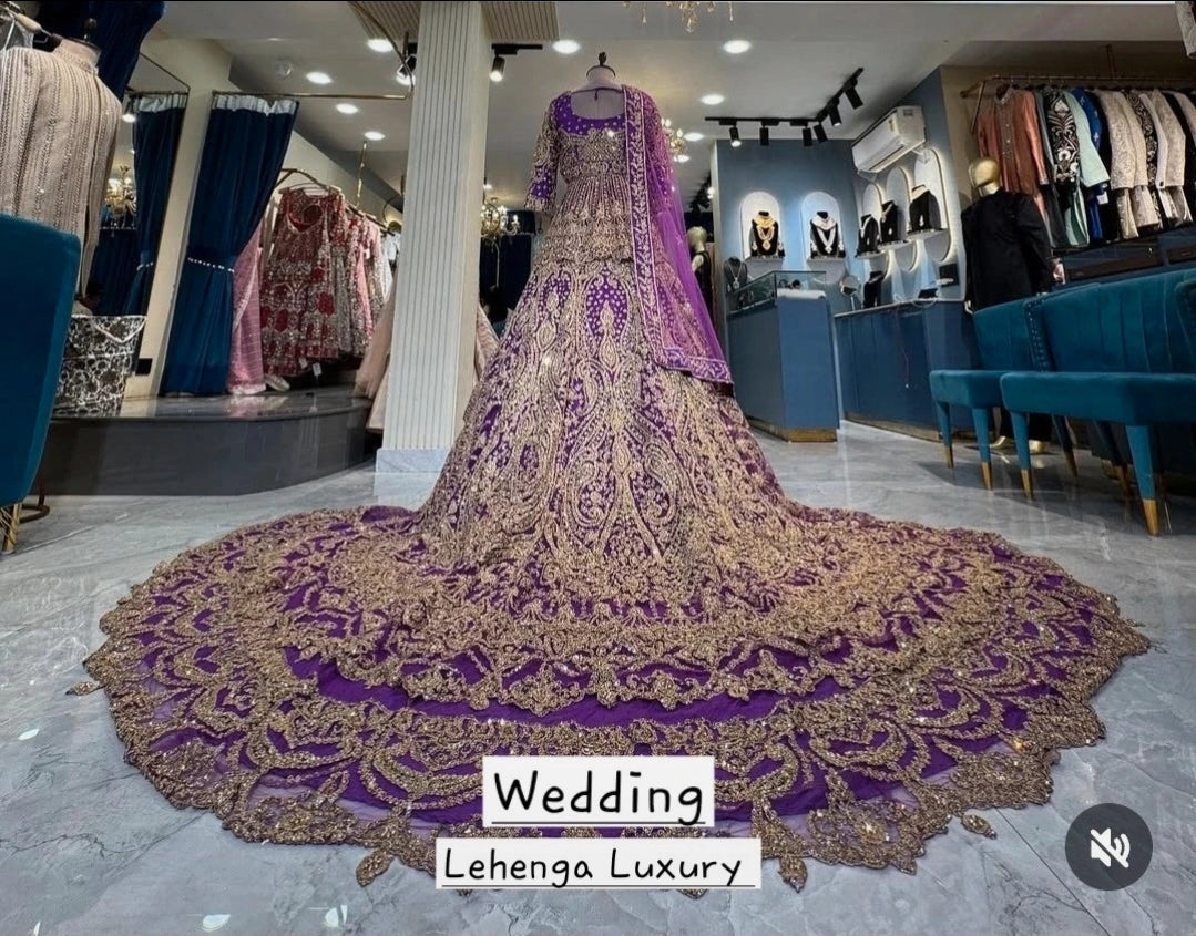 Lehenga Violet Royal