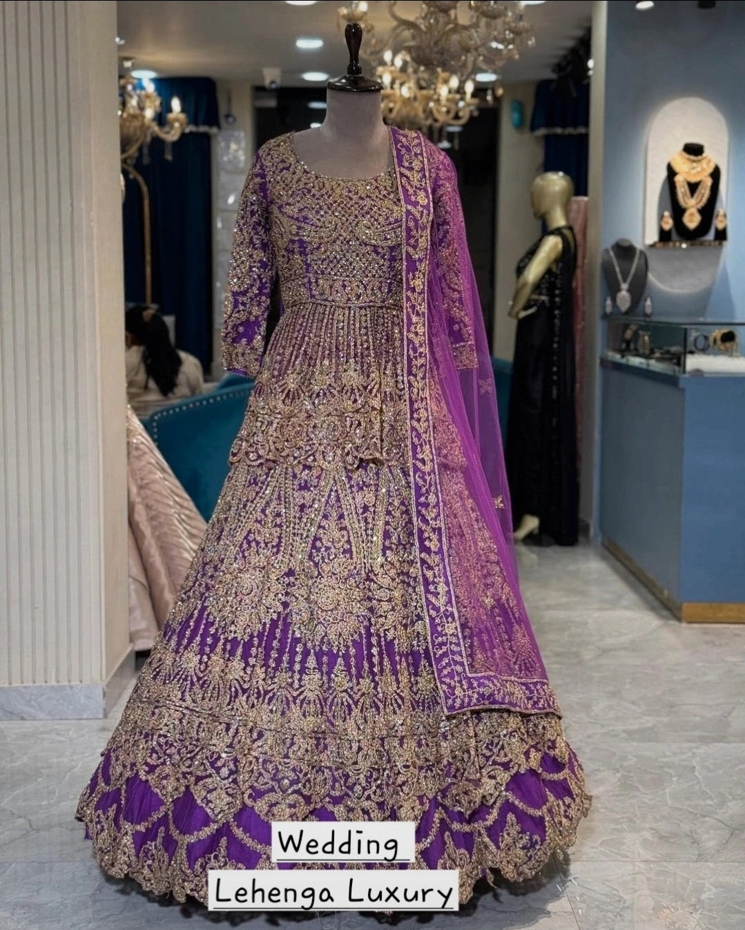 Lehenga Violet Royal