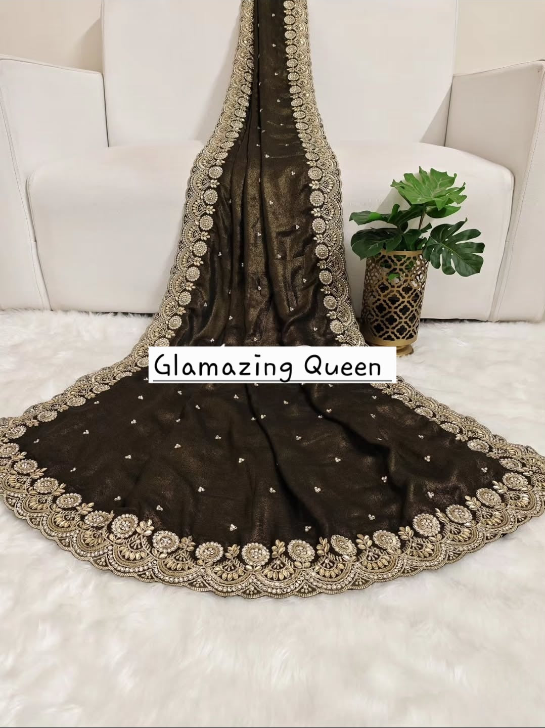 Saree Luxury Stones