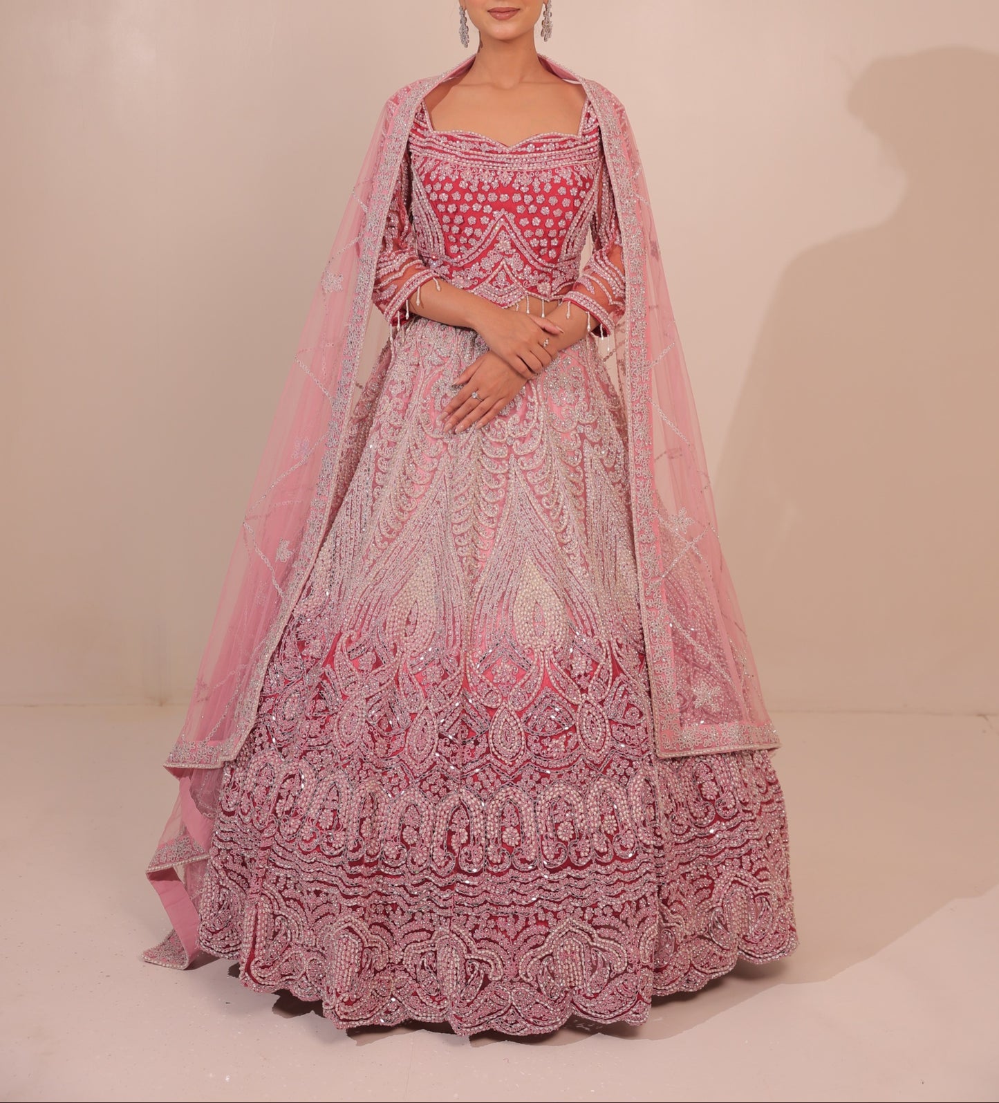 Lehenga Pink Wine Luxury
