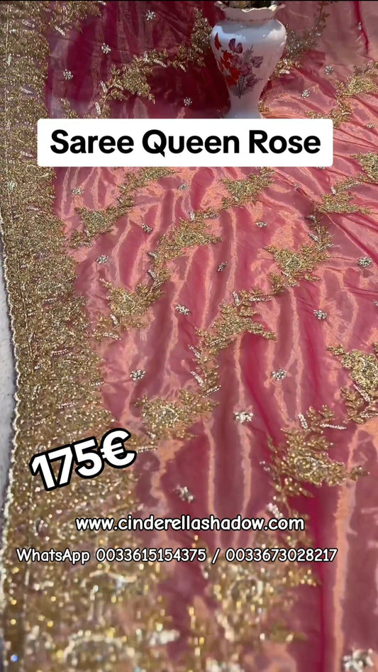 Saree Queen Rose with Stones