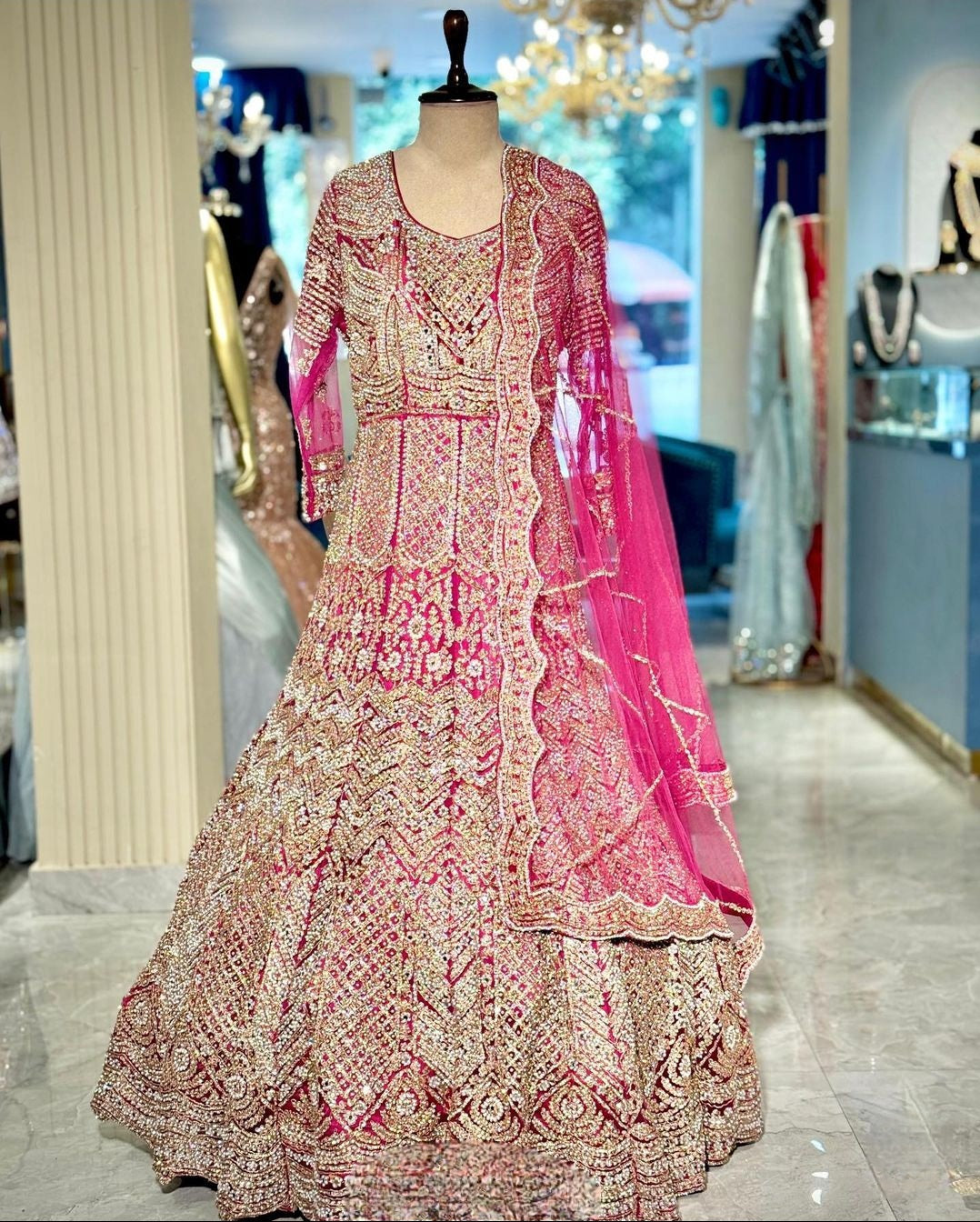 Lehenga Pink Luxury Wedding